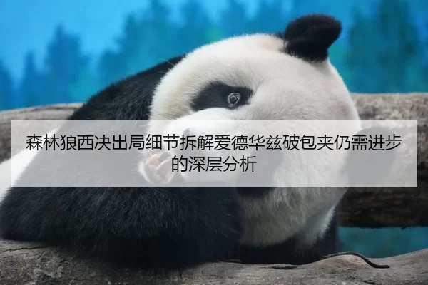 森林狼西决出局细节拆解爱德华兹破包夹仍需进步的深层分析
