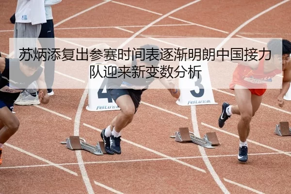 苏炳添复出参赛时间表逐渐明朗中国接力队迎来新变数分析